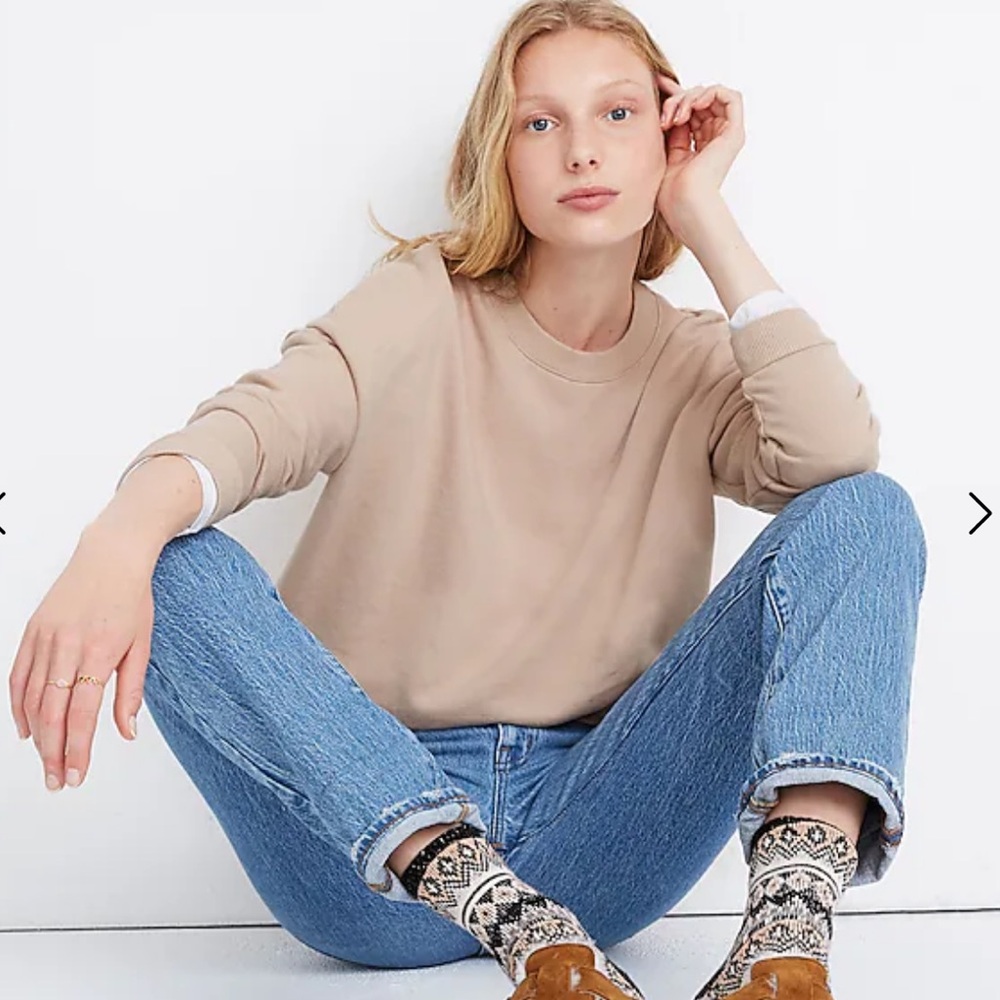 Madewell oversized crewneck EUC